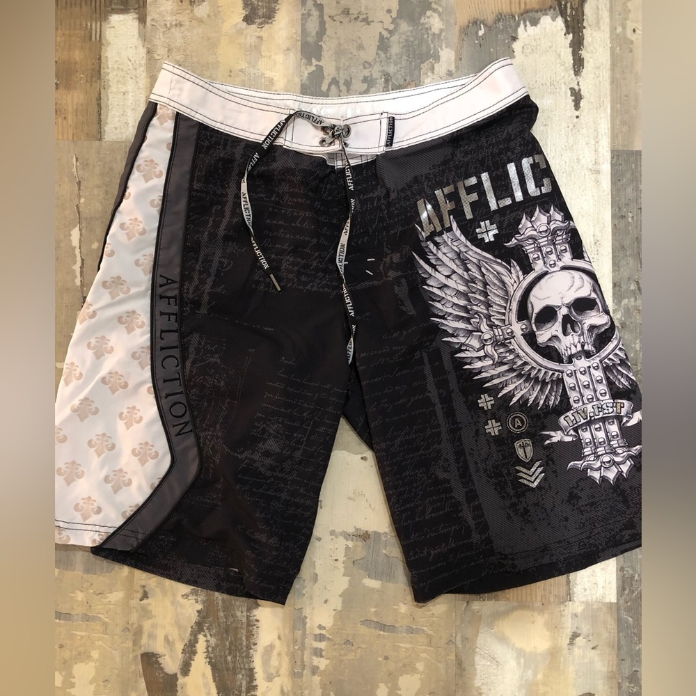 Affliction Board Shorts size 34 waist